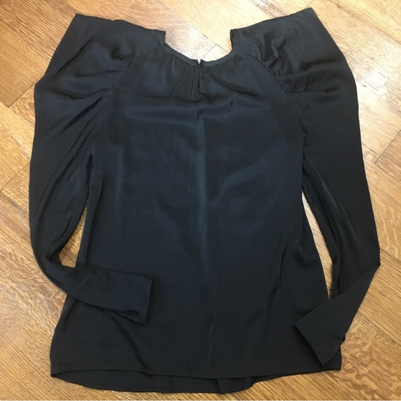 BCBGMaxAzria black blouse size Small - Picture 8 of 10